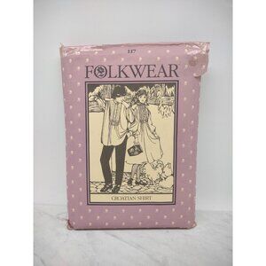 Folkwear Sewing Pattern Croatian Shirt #117 UNCUT with Separate Template **SEE